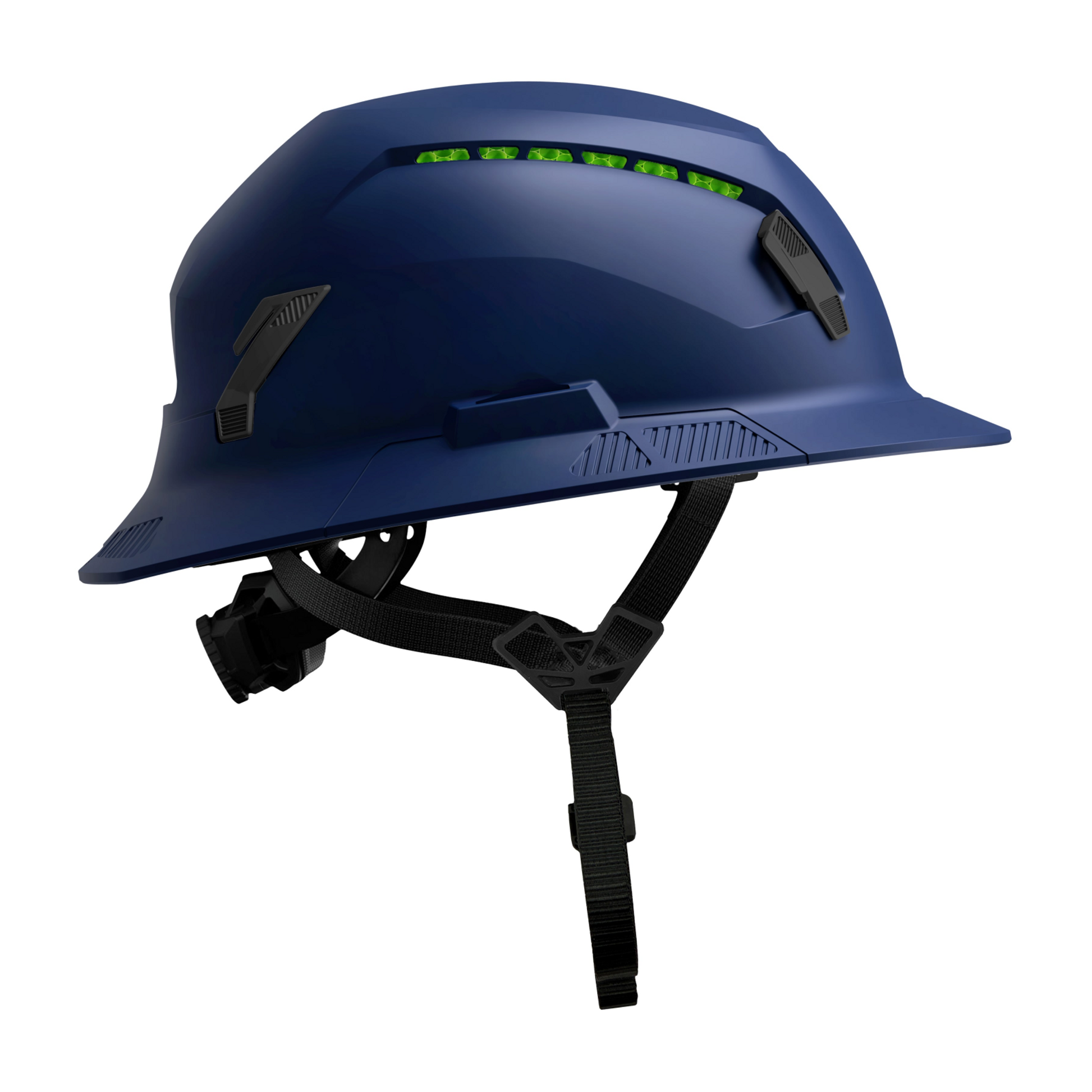 Studson SHK-1 Vented Full Brim Class C Type II - Blue Safety Helmet
