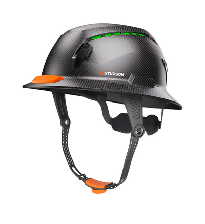 Studson Full Brim Vented - HD Carbon Type II  Orange HighBar - SHK1-FB-CCF-OHB