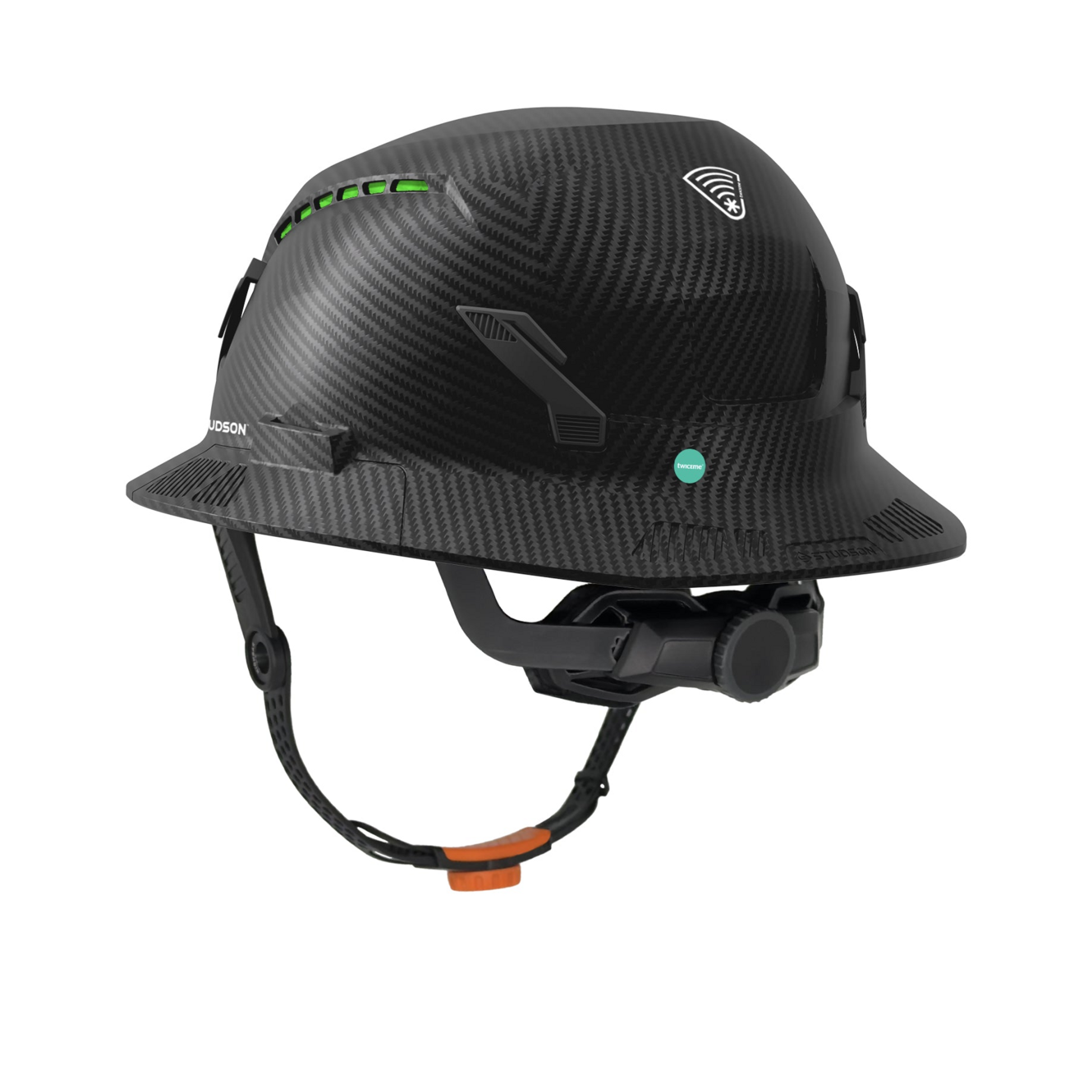 Studson Full Brim Vented - HD Carbon Type II  Orange HighBar - SHK1-FB-CCF-OHB
