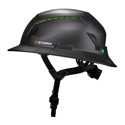 Studson SHK-1 Vented Full Brim Class C Type II - Carbon HD Safety Helmet