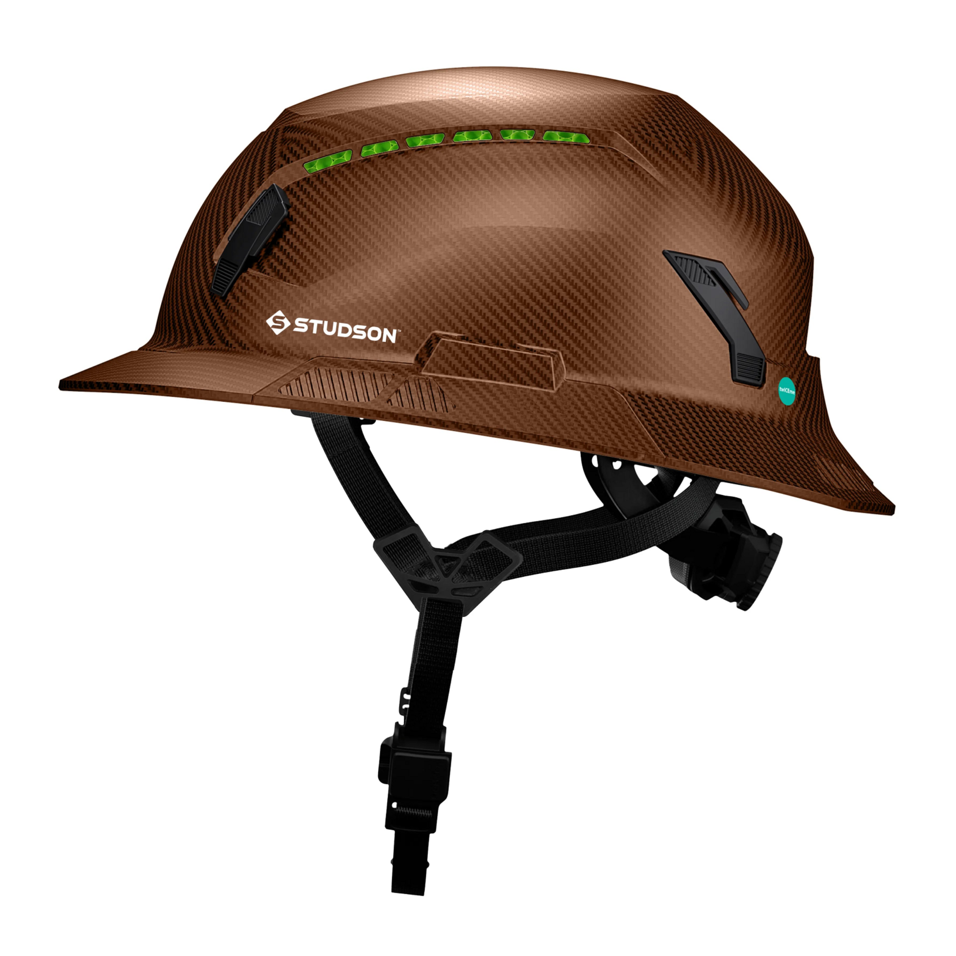 Studson SHK-1 Vented Full Brim Class C Type II - Fiber Metal Safety Helmet