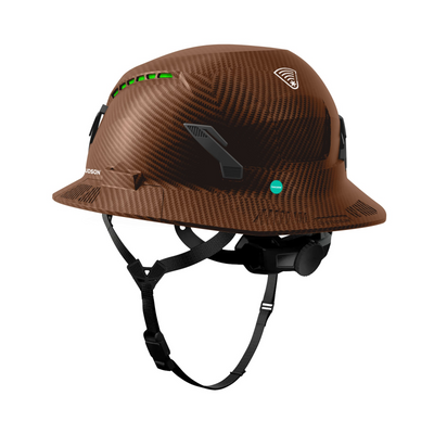 Studson SHK-1 Vented Full Brim Class C Type II - Fiber Metal Safety Helmet