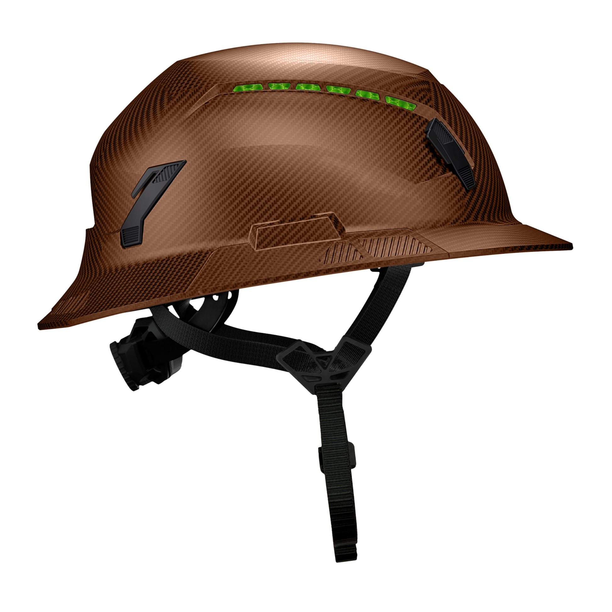 Studson SHK-1 Vented Full Brim Class C Type II - Fiber Metal Safety Helmet