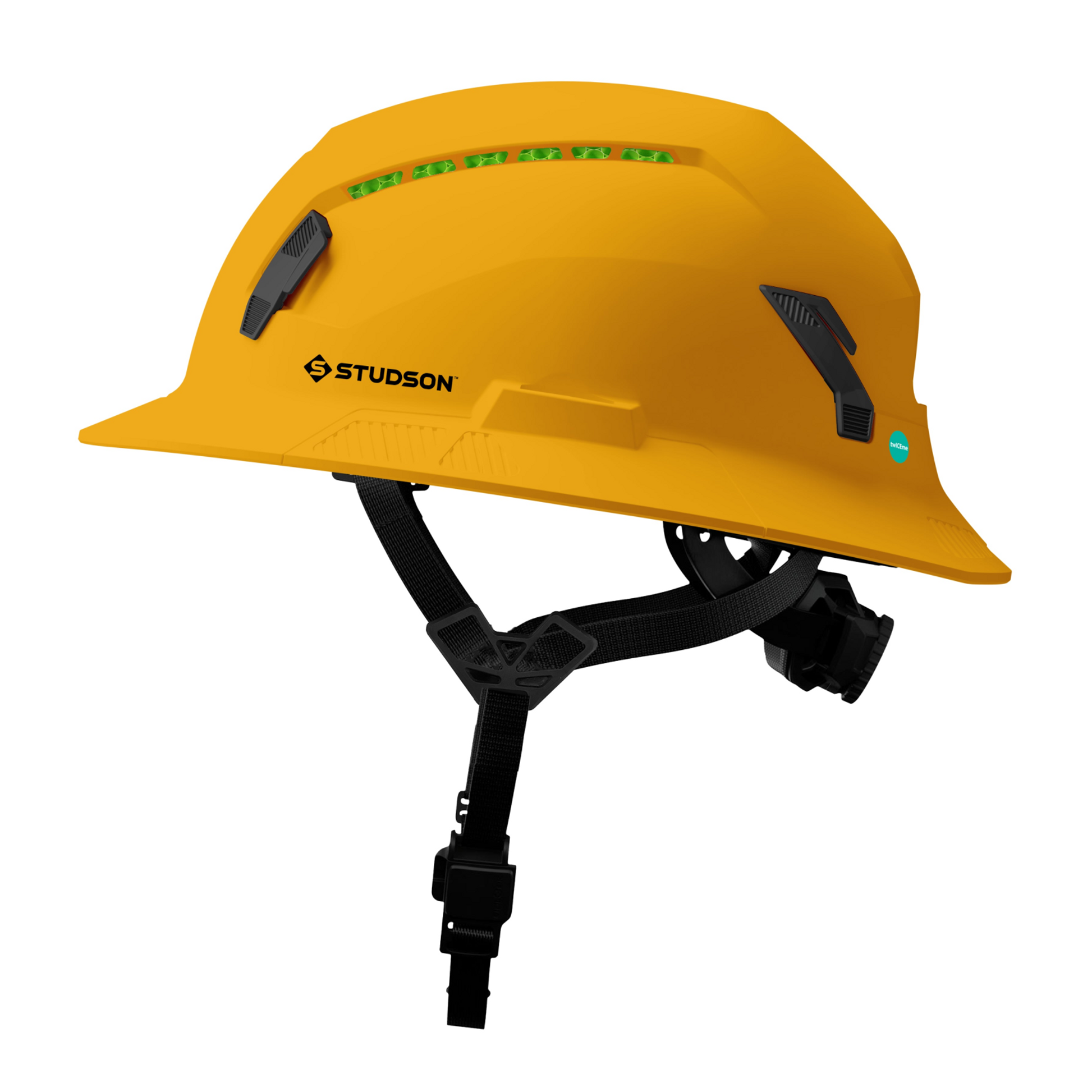 Studson SHK-1 Vented Full Brim Class C Type II - Gold Safety Helmet