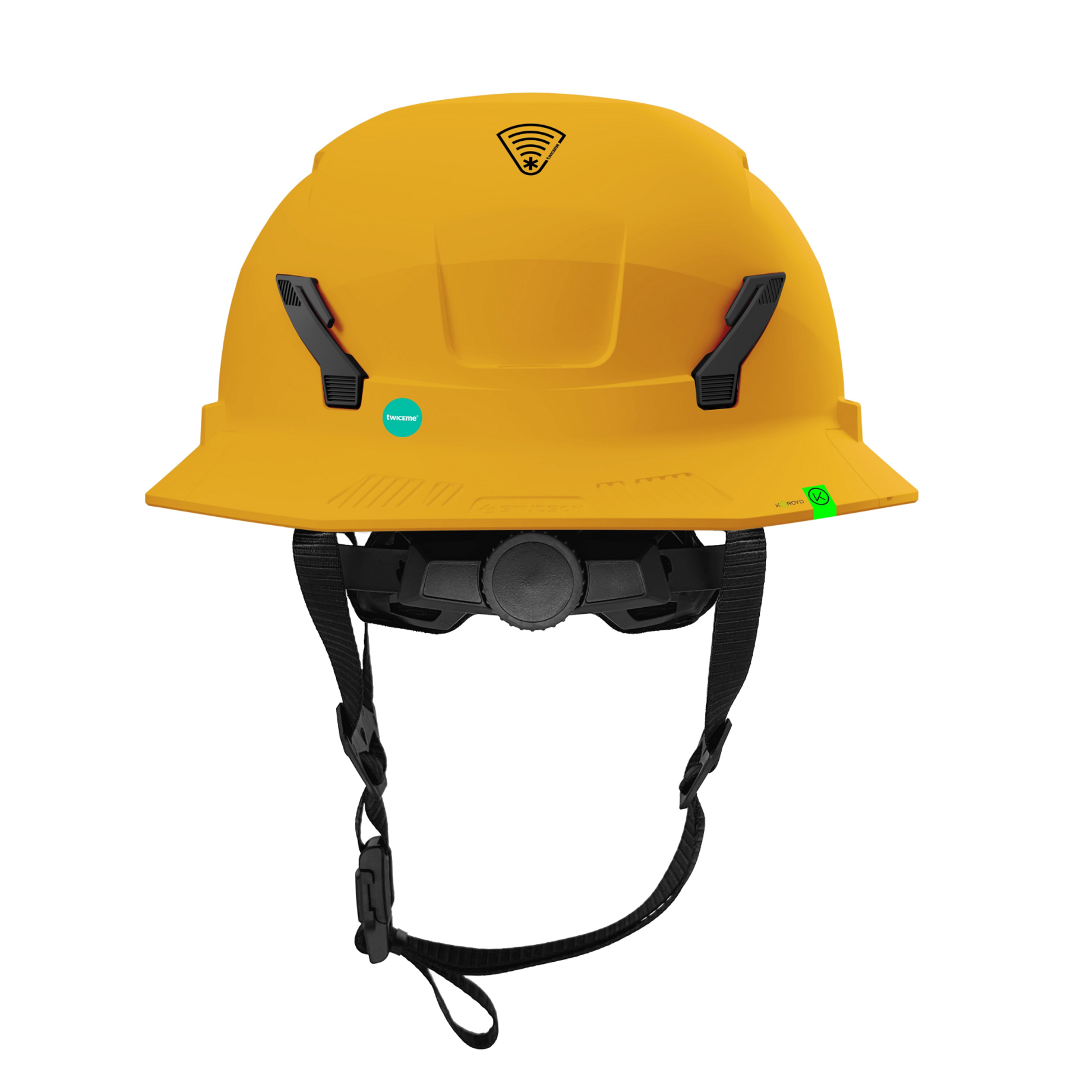 Studson SHK-1 Vented Full Brim Class C Type II - Gold Safety Helmet