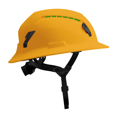 Studson SHK-1 Vented Full Brim Class C Type II - Gold Safety Helmet