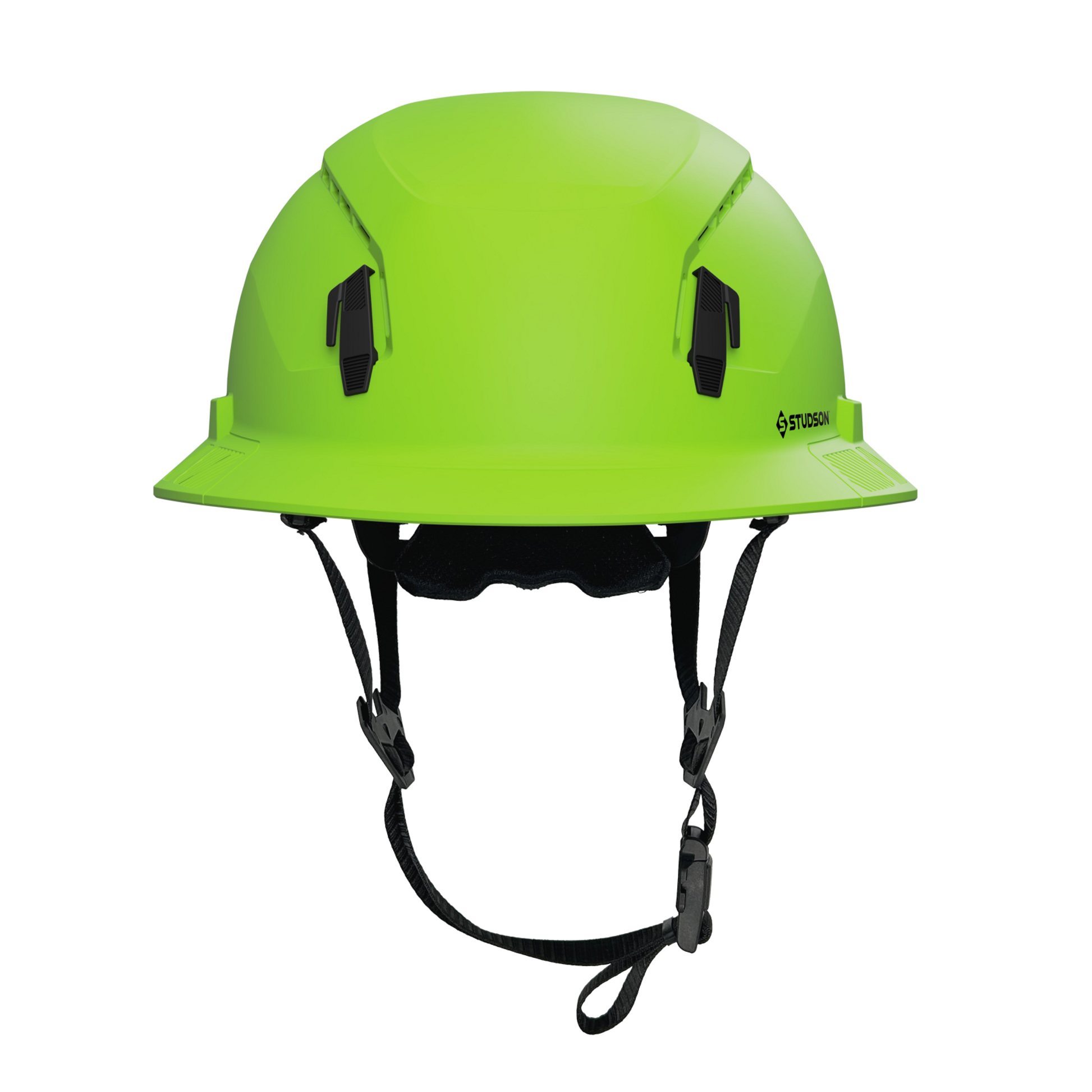 Studson SHK-1 Vented Full Brim Class C Type II - Green Safety Helmet