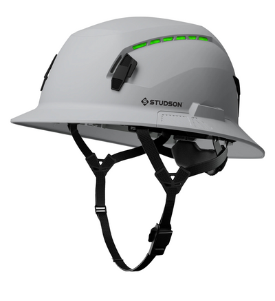Studson SHK-1 Vented Full Brim Class C Type II - Grey Safety Helmet