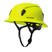 Studson SHK-1 Vented Full Brim Class C Type II - Hi-Vis Yellow Safety Helmet