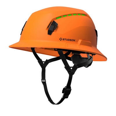 Studson SHK-1 Vented Full Brim Class C Type II - Orange Safety Helmet