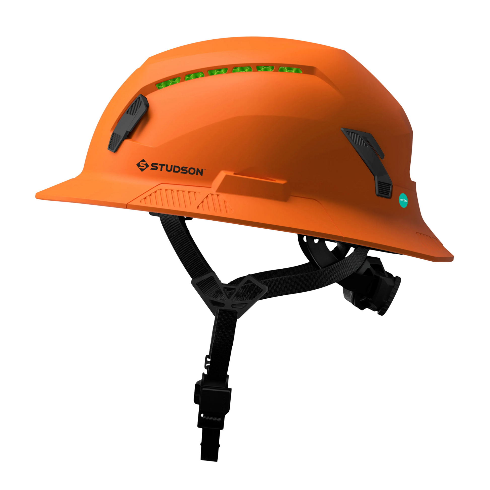 Studson SHK-1 Vented Full Brim Class C Type II - Orange Safety Helmet