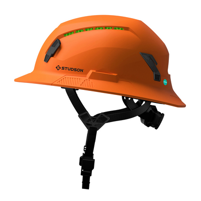 Studson SHK-1 Vented Full Brim Class C Type II - Orange Safety Helmet