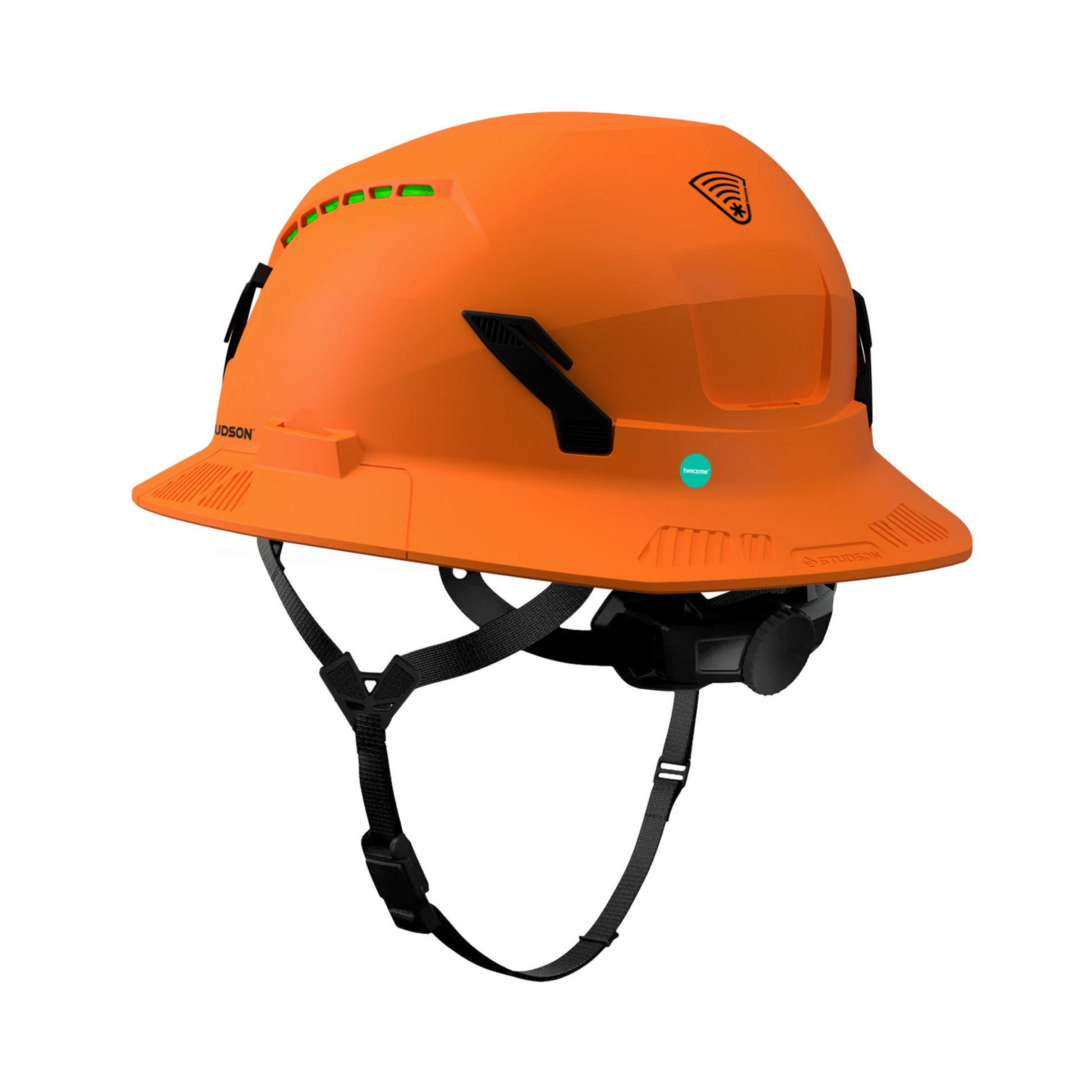 Studson SHK-1 Vented Full Brim Class C Type II - Orange Safety Helmet