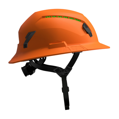 Studson SHK-1 Vented Full Brim Class C Type II - Orange Safety Helmet