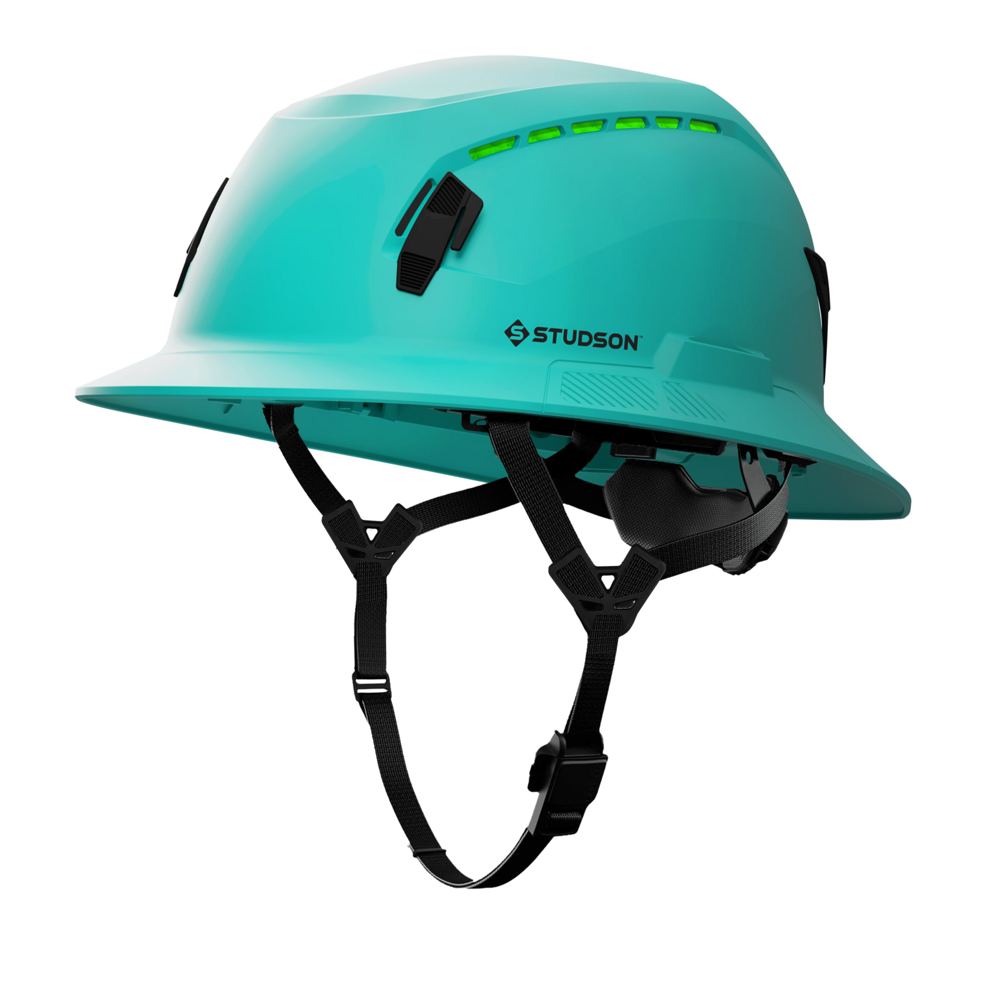 Studson SHK-1 Vented Full Brim Class C Type II - Teal Safety Helmet