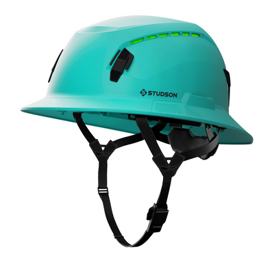 Studson SHK-1 Vented Full Brim Class C Type II - Teal Safety Helmet