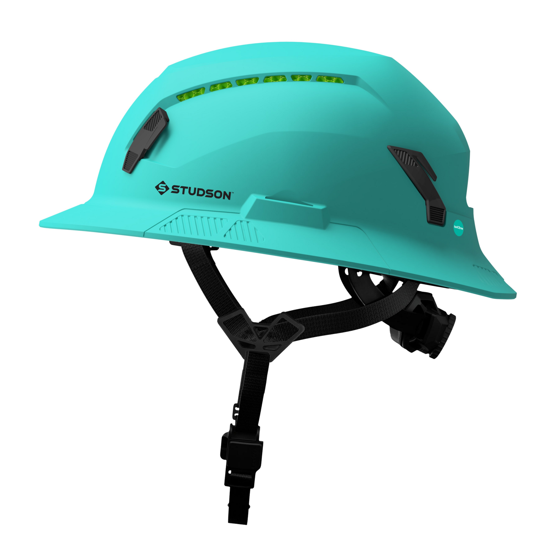 Studson SHK-1 Vented Full Brim Class C Type II - Teal Safety Helmet