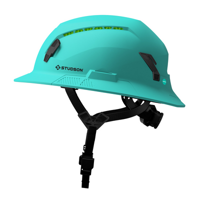 Studson SHK-1 Vented Full Brim Class C Type II - Teal Safety Helmet