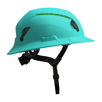 Studson SHK-1 Vented Full Brim Class C Type II - Teal Safety Helmet