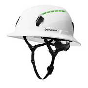 Studson SHK-1 Vented Full Brim Class C Type II - White Safety Helmet