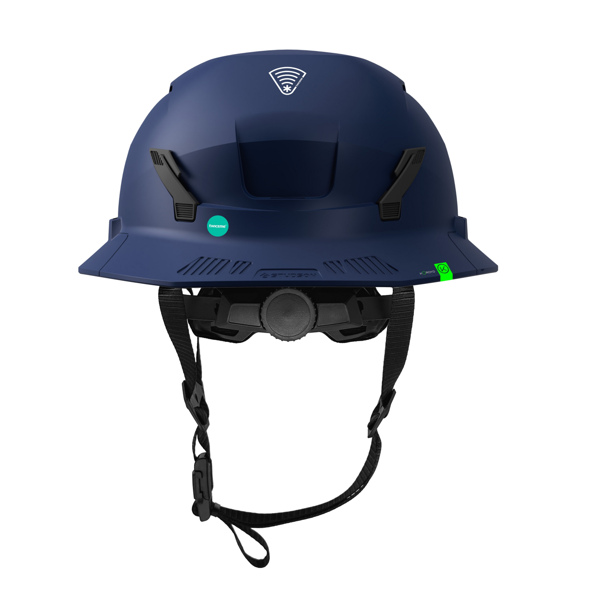 Studson SHK-1 Non-Vented Full Brim Class E Type II - Blue Safety Helmet