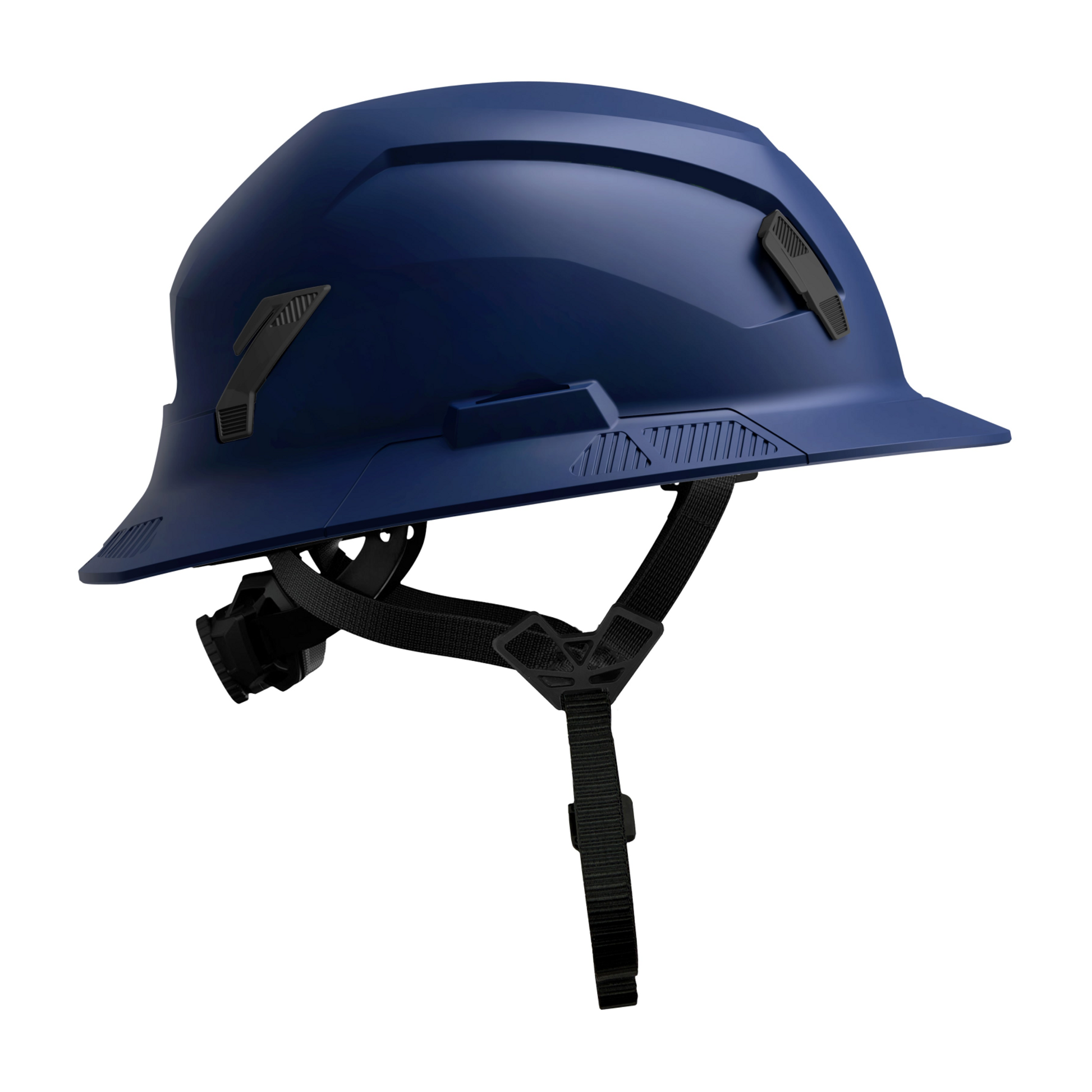 Studson SHK-1 Non-Vented Full Brim Class E Type II - Blue Safety Helmet