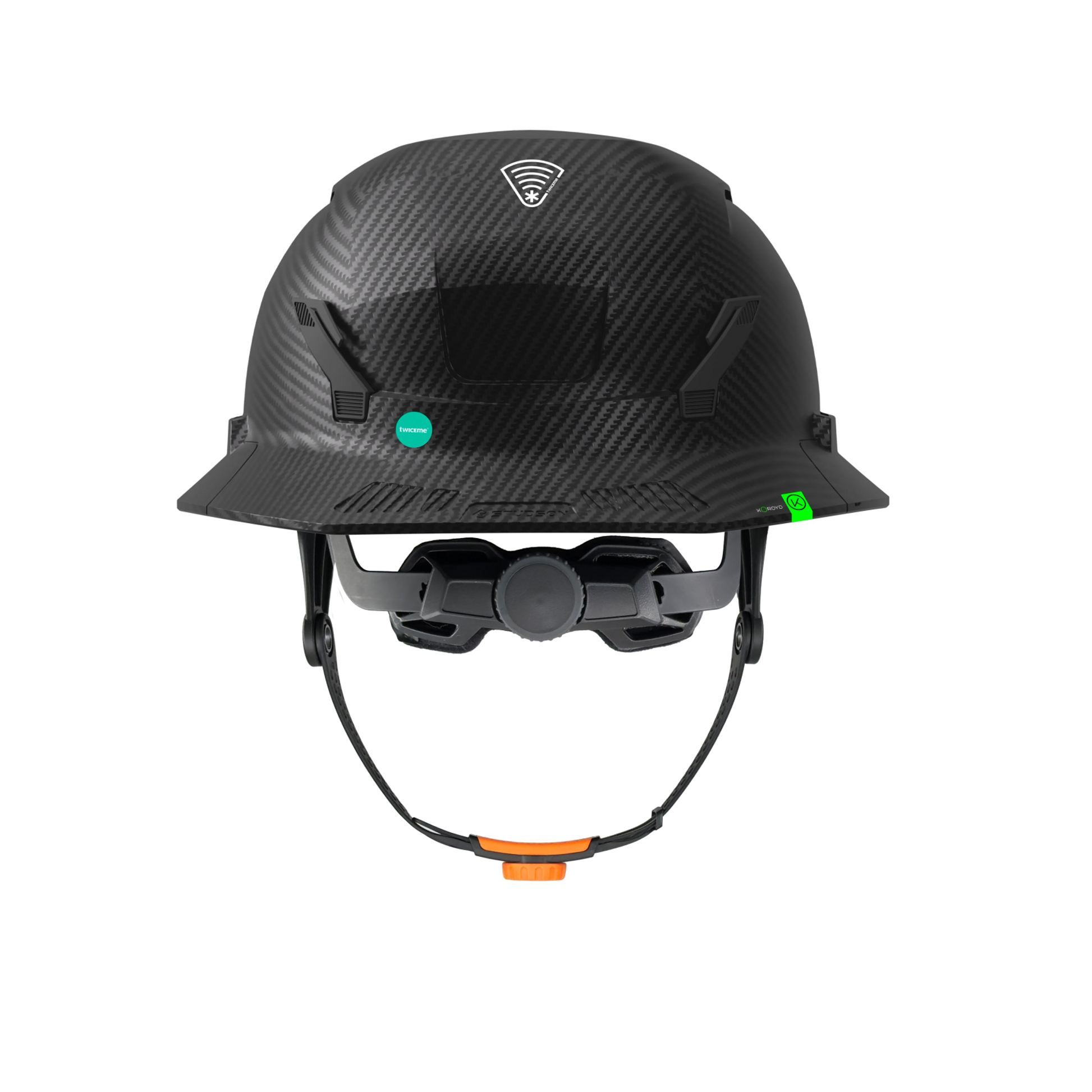 Studson Full Brim Non-Vented - HD Carbon Type II  Orange HighBar - SHK1-FB-ECF-OHB