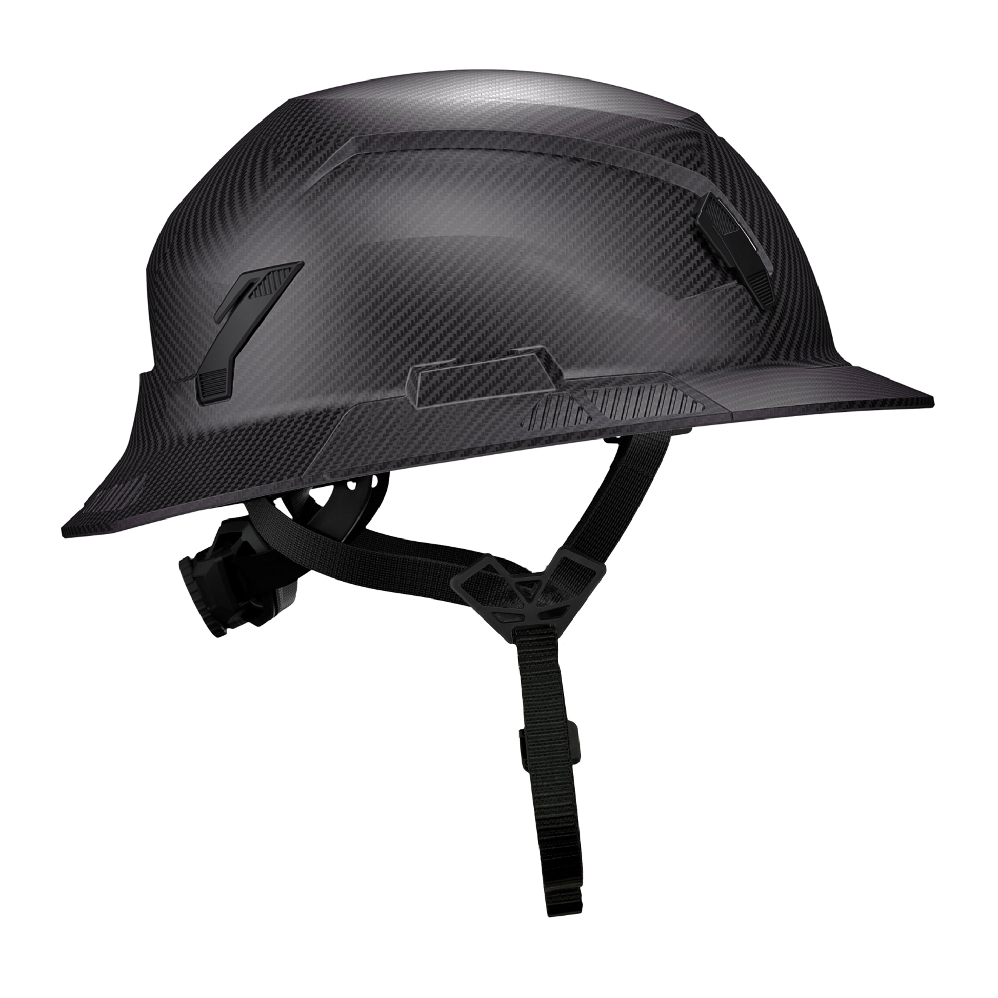 Studson SHK-1 Non-Vented Full Brim Class E Type II - Carbon HD Safety Helmet