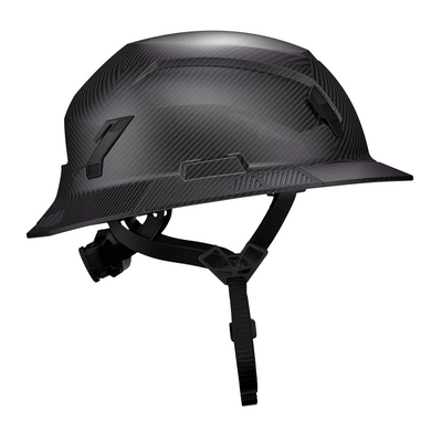 Studson SHK-1 Non-Vented Full Brim Class E Type II - Carbon HD Safety Helmet
