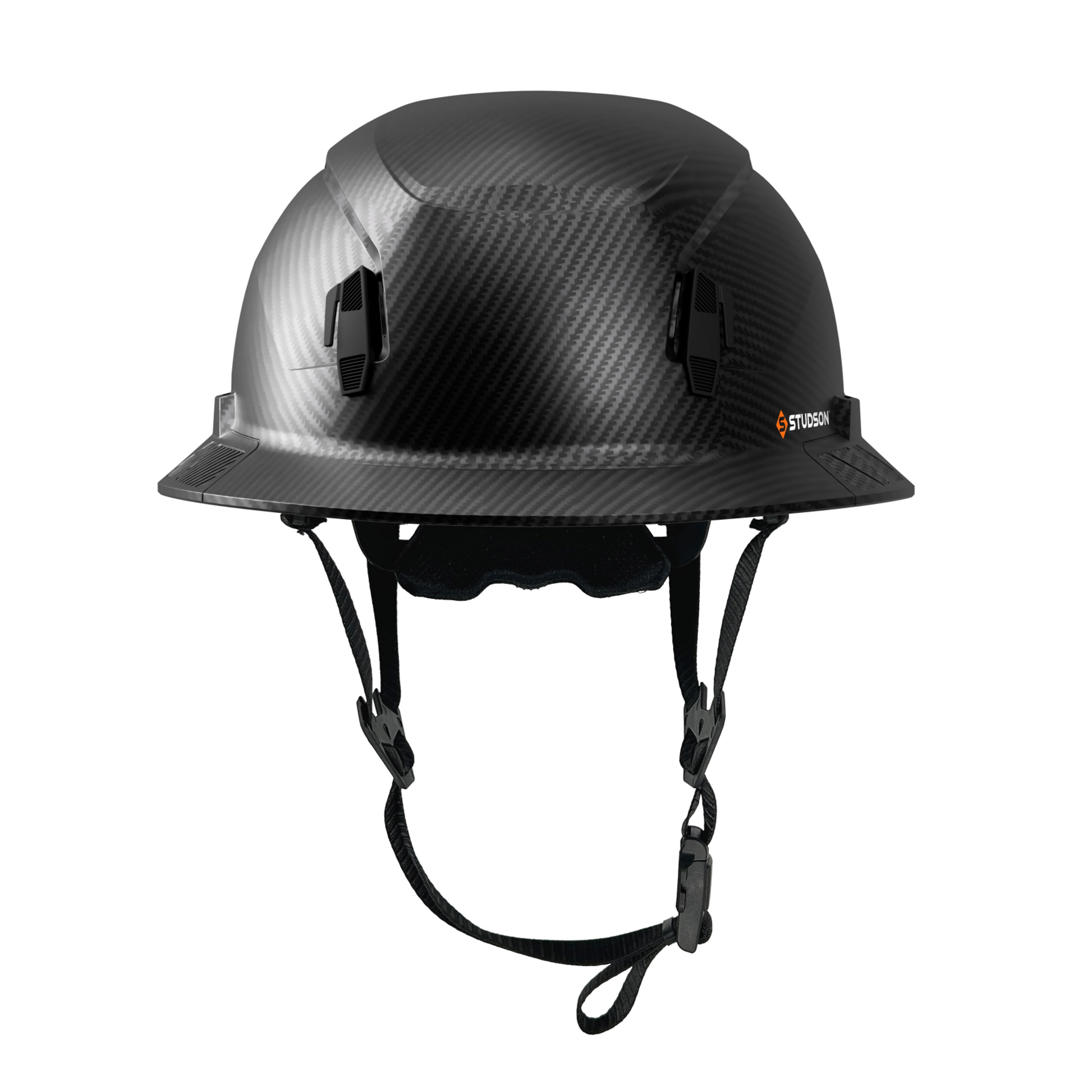 Studson SHK-1 Non-Vented Full Brim Class E Type II - Carbon HD Safety Helmet