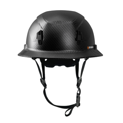 Studson SHK-1 Non-Vented Full Brim Class E Type II - Carbon HD Safety Helmet
