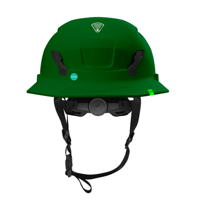 Studson SHK-1 Non-Vented Full Brim Class E Type II -  Forest Green Safety Helmet