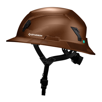 Studson SHK-1 Non-Vented Full Brim Class E Type II - Fiber Metal Safety Helmet