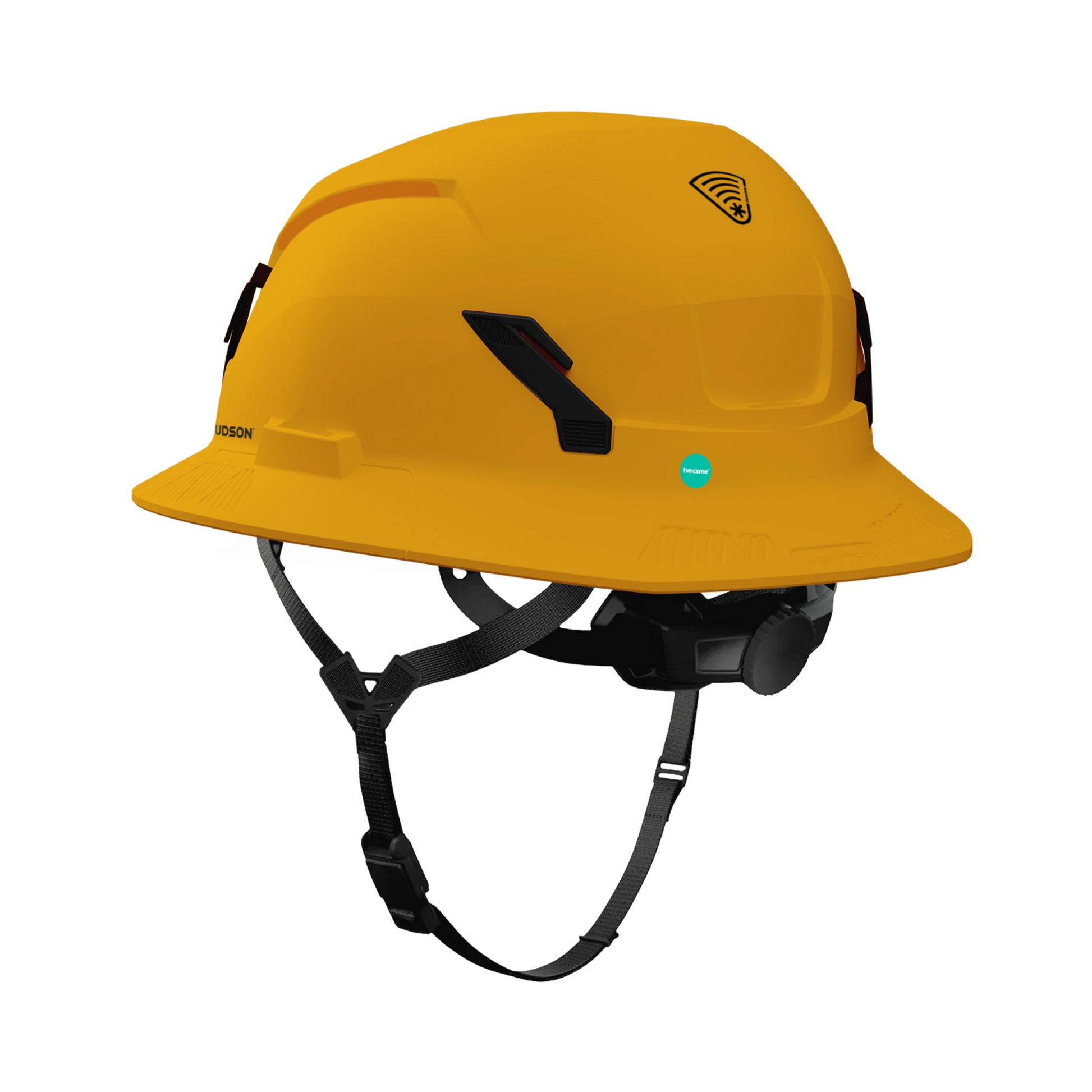 Studson SHK-1 Non-Vented Full Brim Class E Type II -  Gold Safety Helmet