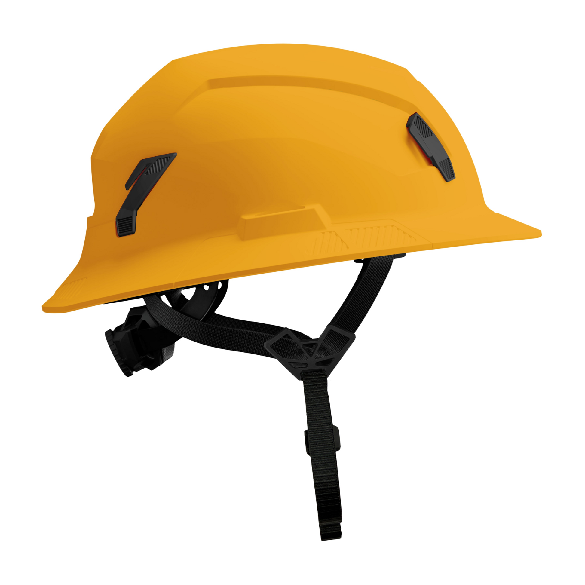 Studson SHK-1 Non-Vented Full Brim Class E Type II -  Gold Safety Helmet