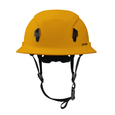 Studson SHK-1 Non-Vented Full Brim Class E Type II -  Gold Safety Helmet