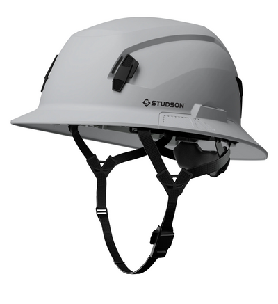 Studson SHK-1 Non-Vented Full Brim Class E Type II - Grey Safety Helmet