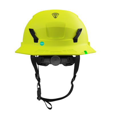 Studson SHK-1 Non-Vented Full Brim Class E Type II - Hi-Vis Yellow Safety Helmet