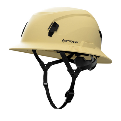 Studson SHK-1 Non-Vented Full Brim Class E Type II - Khaki Safety Helmet