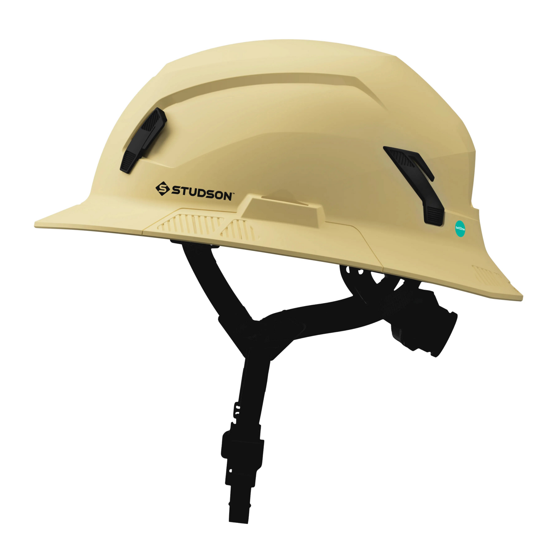 Studson SHK-1 Non-Vented Full Brim Class E Type II - Khaki Safety Helmet