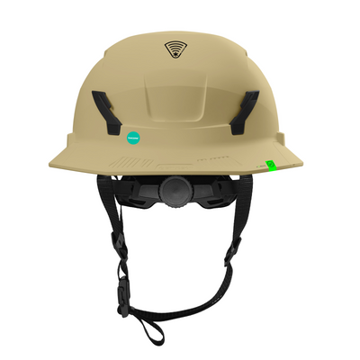 Studson SHK-1 Non-Vented Full Brim Class E Type II - Khaki Safety Helmet