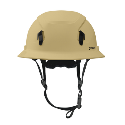 Studson SHK-1 Non-Vented Full Brim Class E Type II - Khaki Safety Helmet