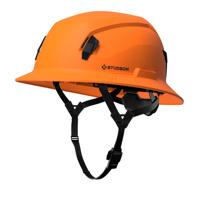 Studson SHK-1 Non-Vented Full Brim Class E Type II - Orange Safety Helmet