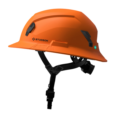 Studson SHK-1 Non-Vented Full Brim Class E Type II - Orange Safety Helmet