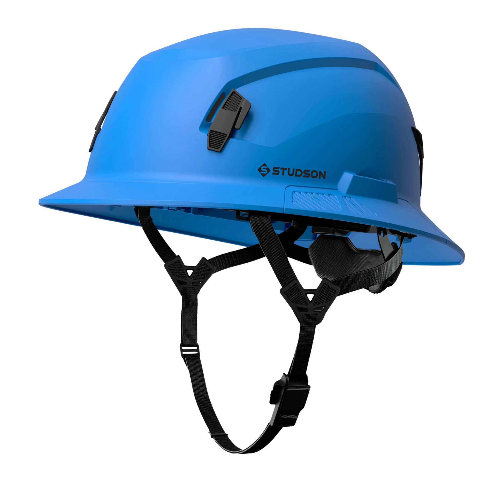 Studson SHK-1 Non-Vented Full Brim Class E Type II -  Performance Blue Safety Helmet