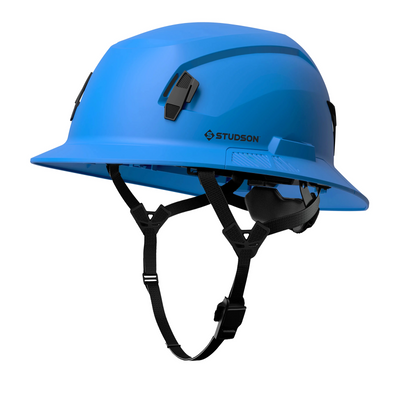 Studson SHK-1 Non-Vented Full Brim Class E Type II -  Performance Blue Safety Helmet