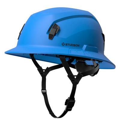 Studson SHK-1 Non-Vented Full Brim Class E Type II -  Performance Blue Safety Helmet
