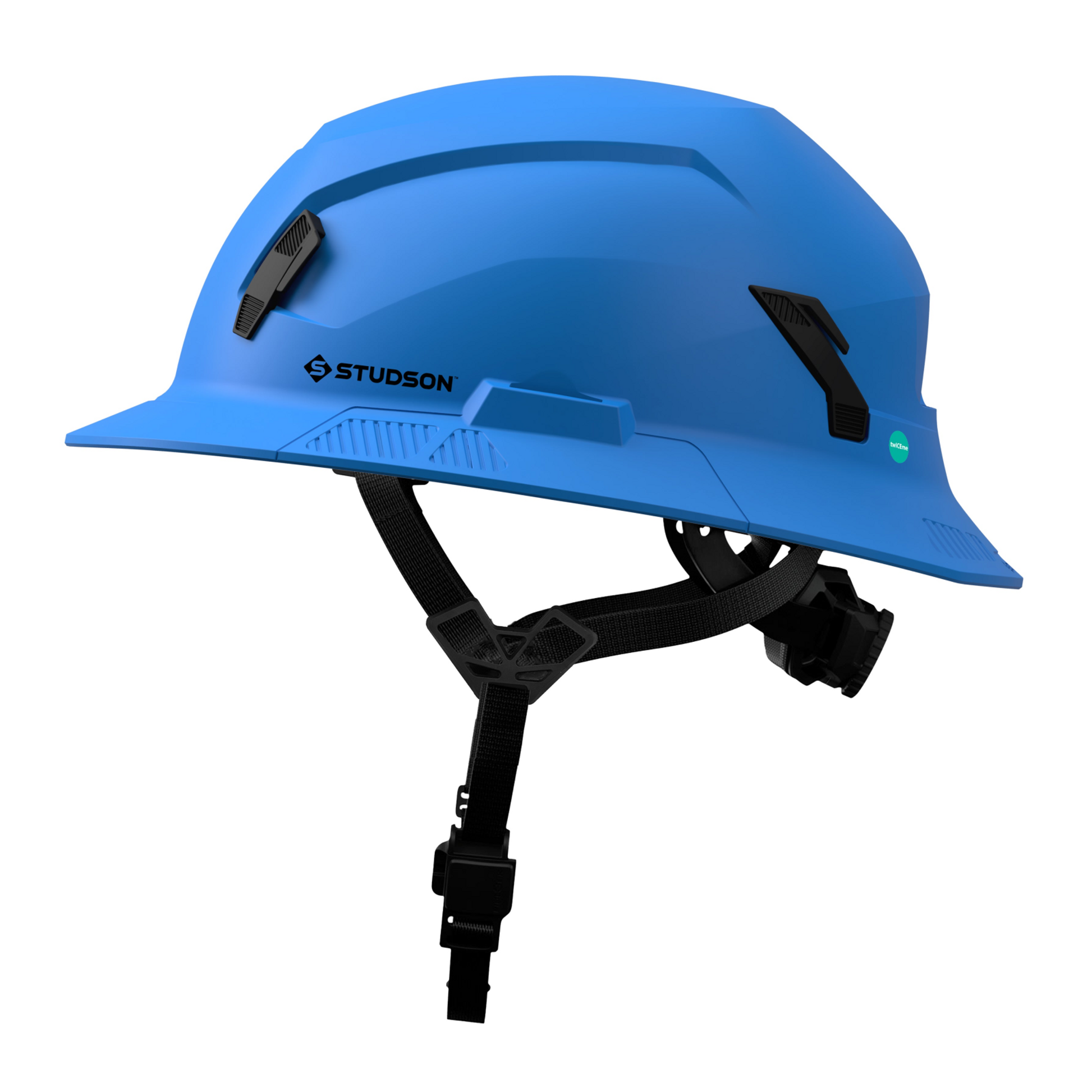 Studson SHK-1 Non-Vented Full Brim Class E Type II -  Performance Blue Safety Helmet