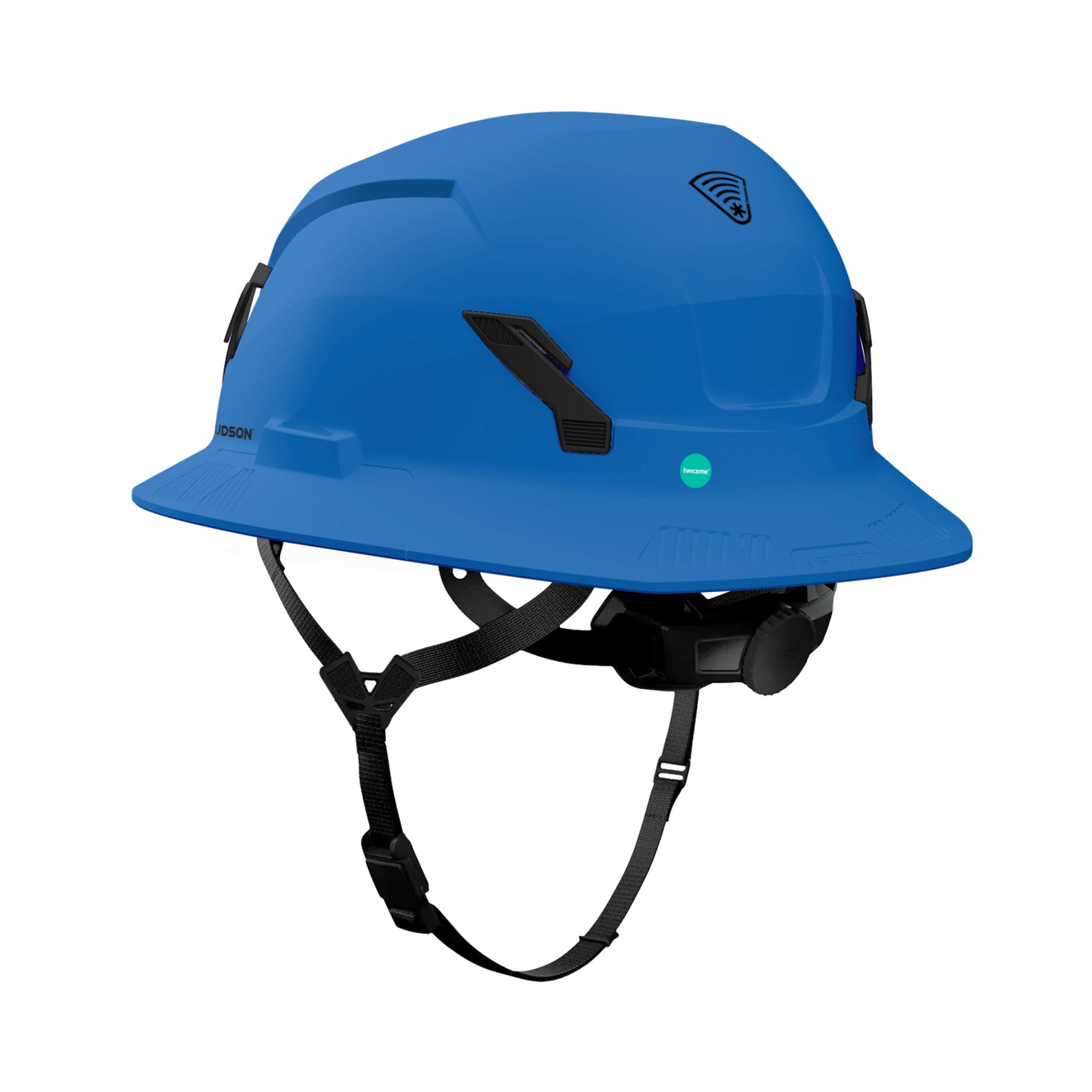 Studson SHK-1 Non-Vented Full Brim Class E Type II -  Performance Blue Safety Helmet