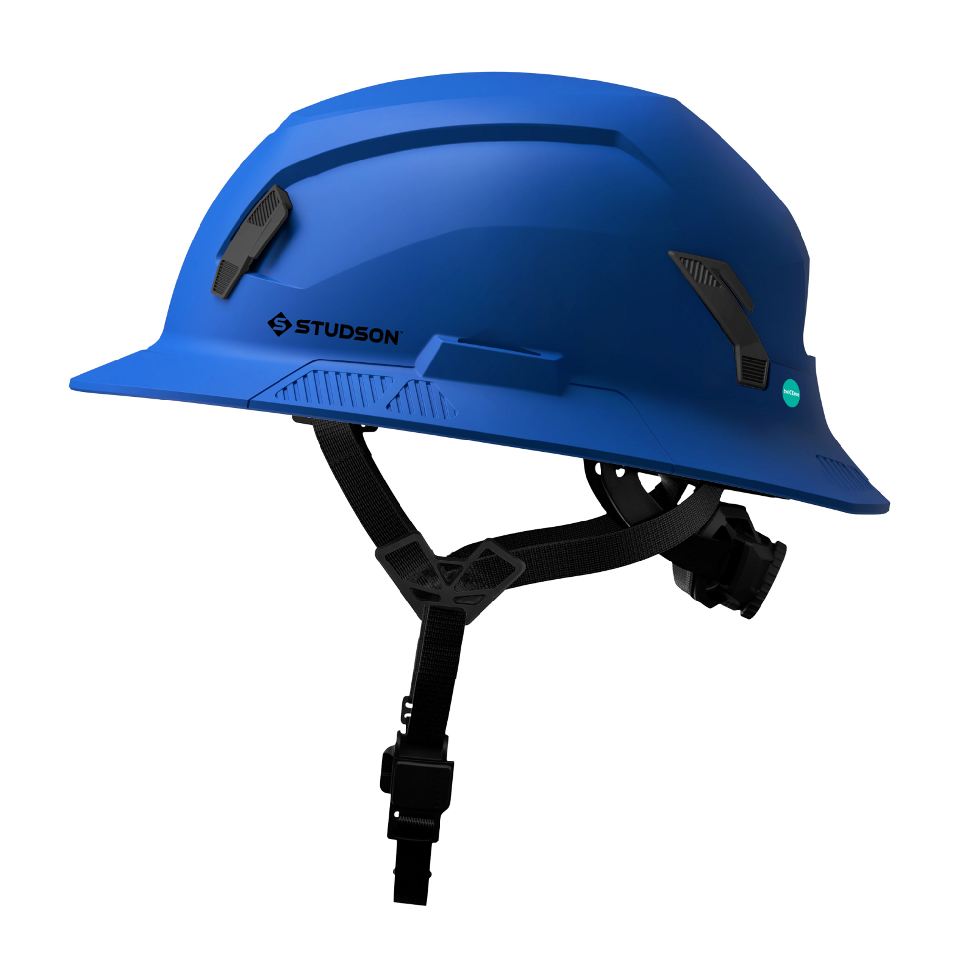 Studson SHK-1 Non-Vented Full Brim Class E Type II - Royal Blue Safety Helmet